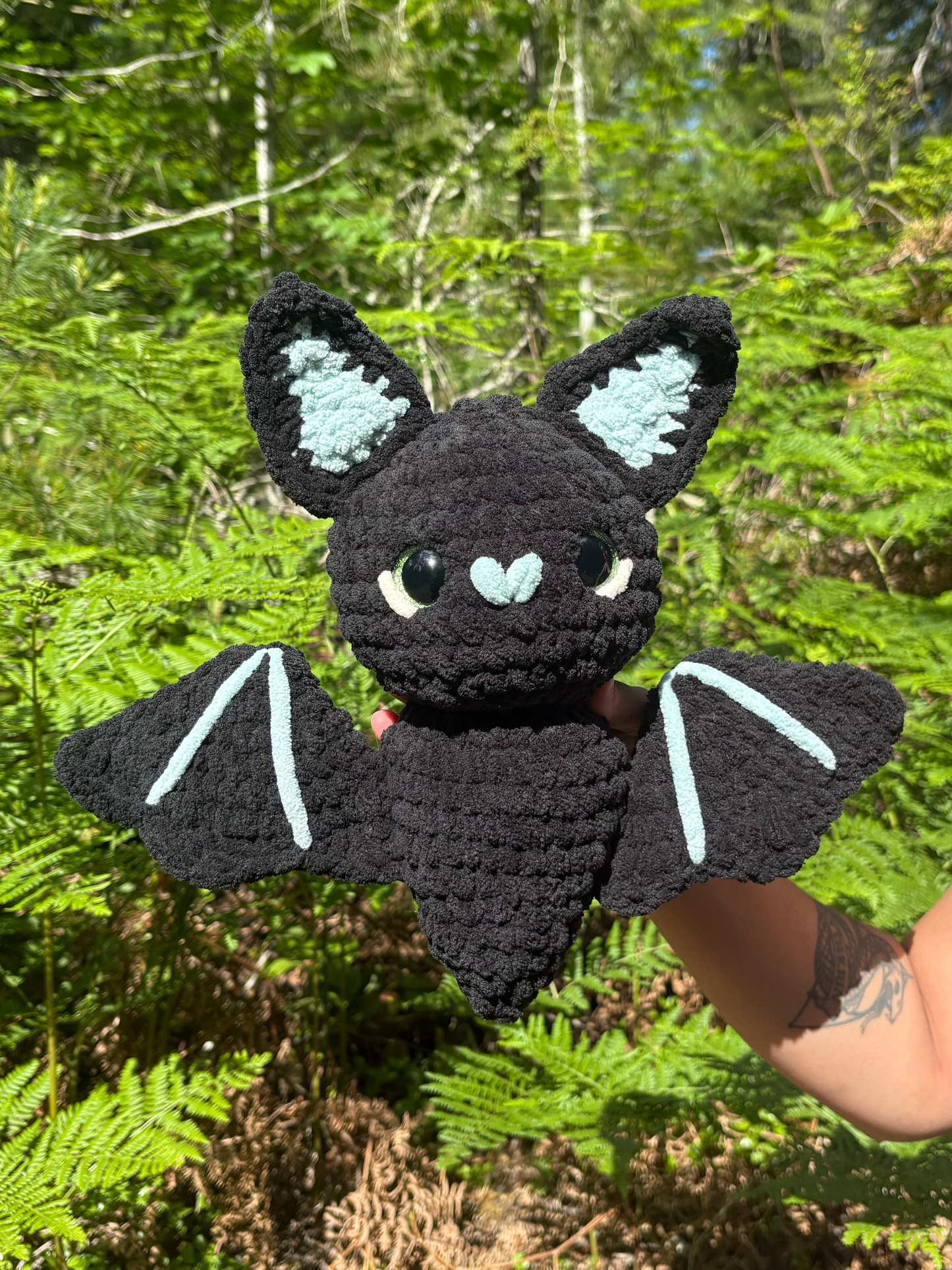 Black Amigurumi Bat