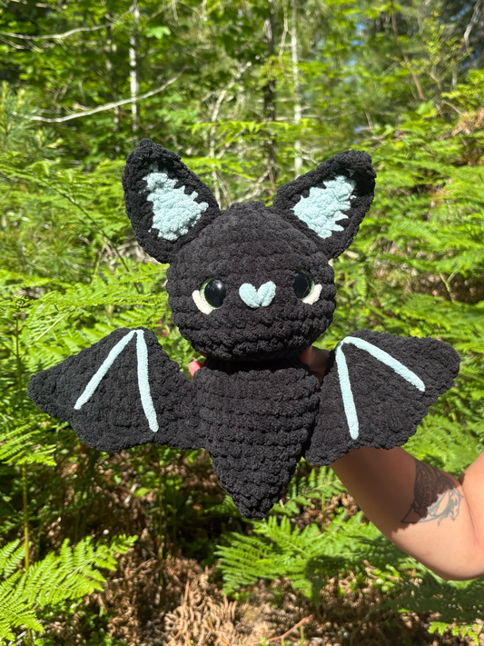 Black Amigurumi Bat