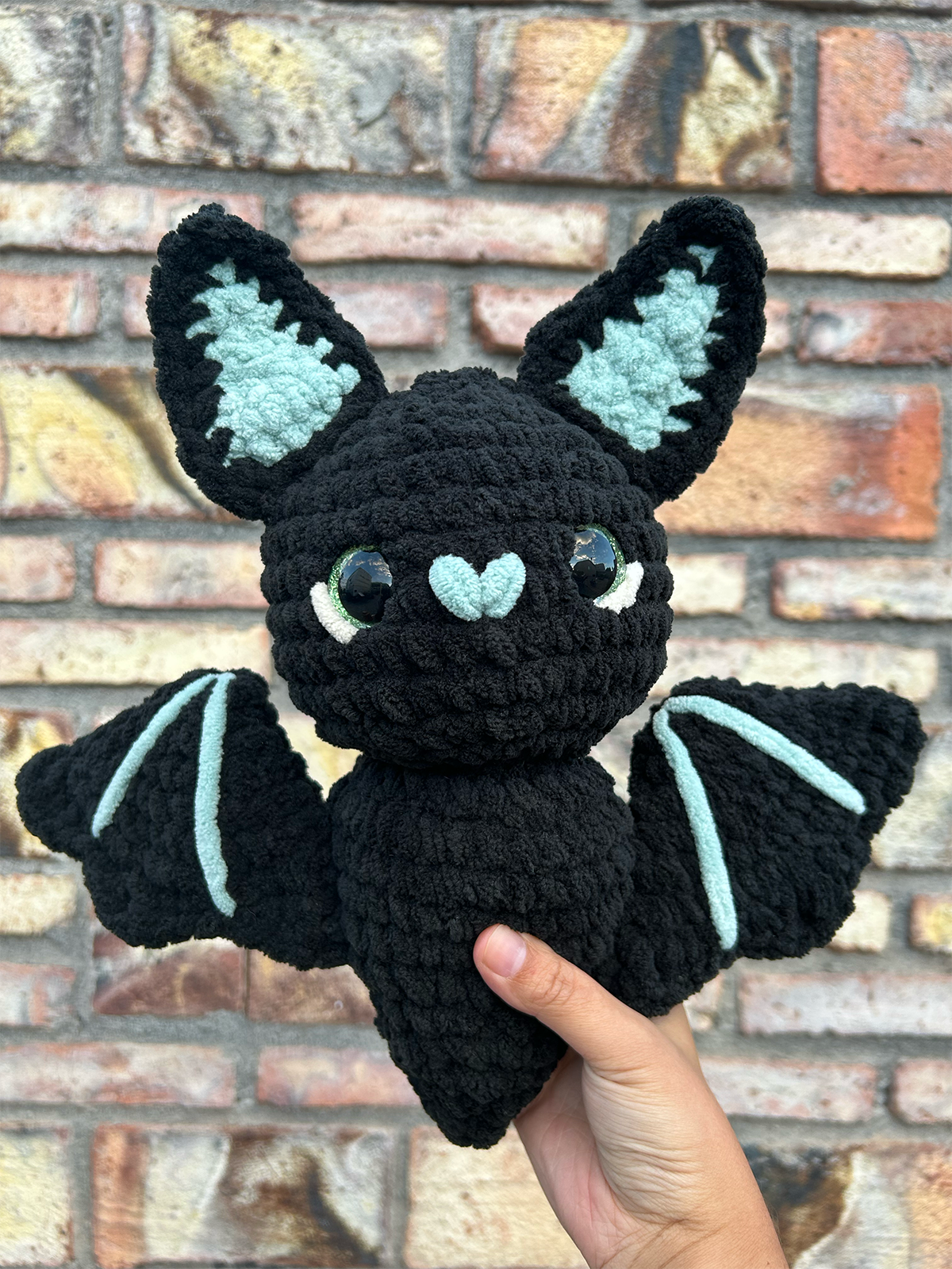 Black Amigurumi Bat